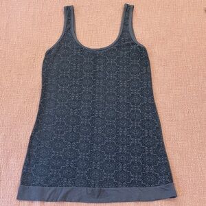 Organic cotton & bamboo Nomads Gray paisley tunic / Mini Dress